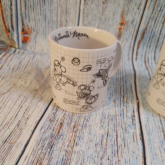 Disney Dining 3 Minniemickey Mouse Disney Sketchbook Mugs Lg 2